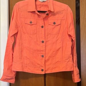 L.L. Bean Coral Cotton Jean Jacket